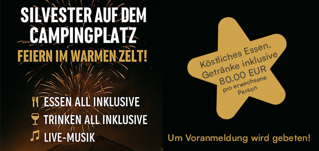 Silvester auf dem Campingplatz